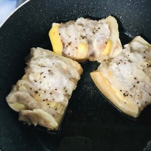 梅しそ入り”高野豆腐の肉巻き焼き”